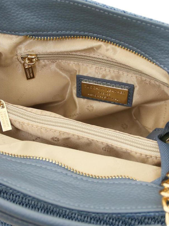 Straw Damen Handtasche Schulter Blau