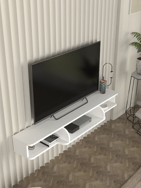Έπιπλο Τηλεόρασης White Μ135xΠ29.6xΥ29.6cm
