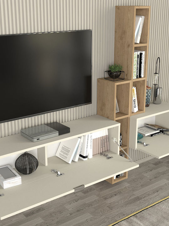 Stand TV Ecru L267xA29.6xÎ29.6cm