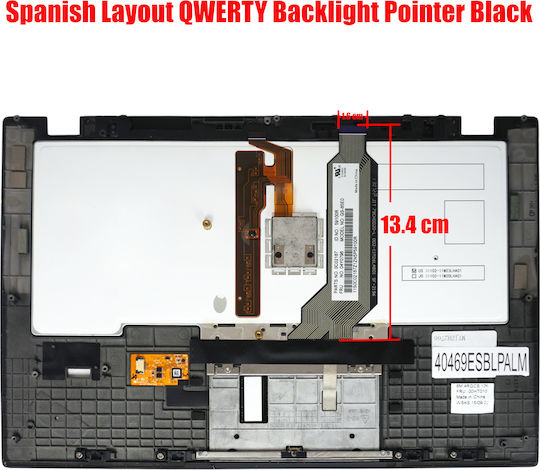 Spanish Laptop Keyboard Palmrest Lenovo Thinkpad X1 Carbon 1st Gen 2013 34xx 3460 04y0796 00ht010 00ht048 04y0810 00ht062 Es Pointer Backlight Black Code 40469esblpalm