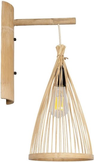 GloboStar Wall Lamp with E27 Socket Beige 30x55cm