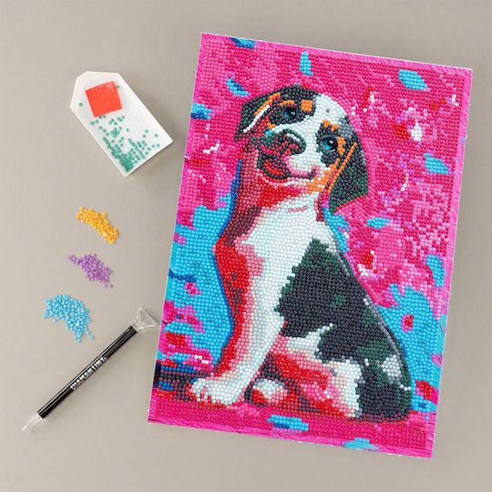Диамантено Гоблене Мозайка Gems Diamond Painting Diamantiny Cuddly Dog 2 96616 96132