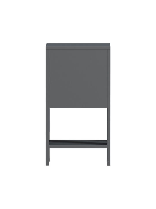 Bedside Table Reppo Wooden Gray 30x30x55cm