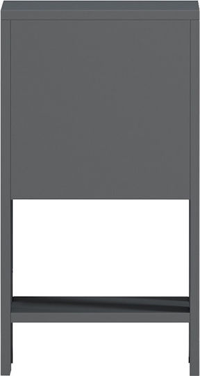 Bedside Table Reppo Wooden Gray 30x30x55cm