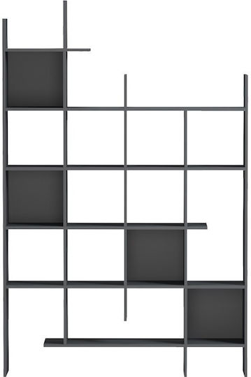 Manco Bücherregal Anthrazit 122x25.5x188cm