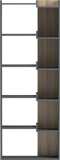 Етажерка Corpus Антрацит-сонома 61x22x162см