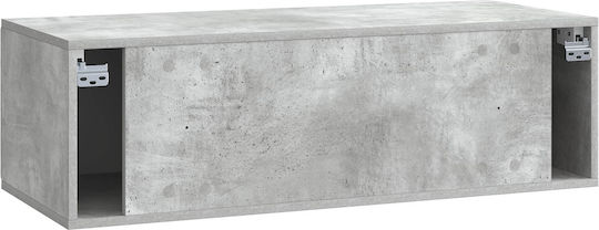 Wall Living Room Cabinet made of Particle Board Grey 98x41x30cm