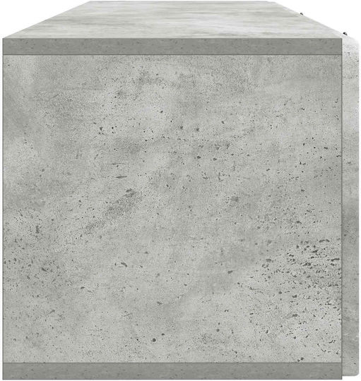 Wall Living Room Cabinet Made of Black Metal 98x31x30cm
