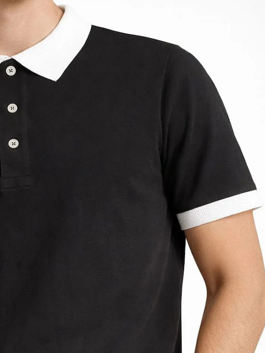 Polo Herrenbluse Schwarz
