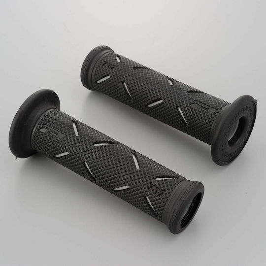Set 2 Bucăți Mânere Universale Antiderapante din Cauciuc pentru Moto ATV Culoare Neagră