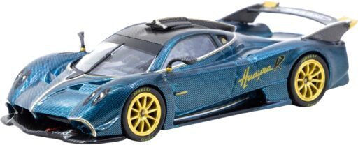 Model Mașină Pagani Huayra Turcoaz Fibra De Carbon Scara 1:64 Tarmac Works