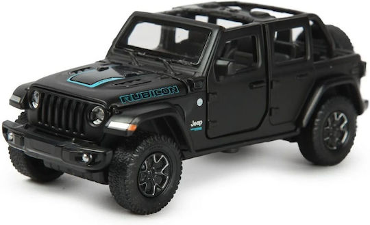 Jeep Wrangler Rubicon 4xe Black Diecast Car 1:32 Scale