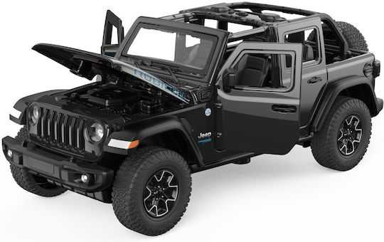 Jeep Wrangler Rubicon 4xe Black Diecast Car 1:32 Scale