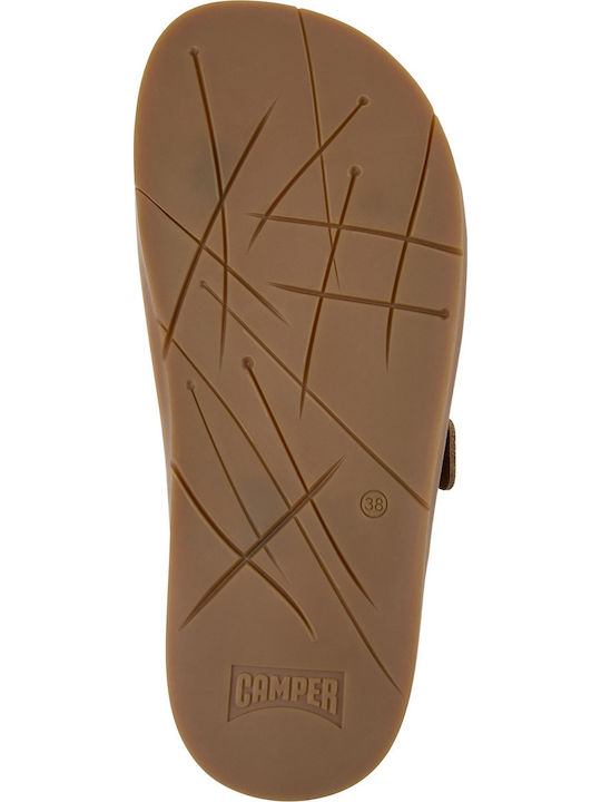 Leather Women's Sandals Brown