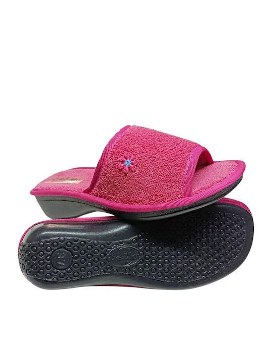 Papuci Pentru Femei De Iarnă Din Prosop Fuchsia