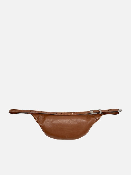 Women's Leather Bum Bag Brown