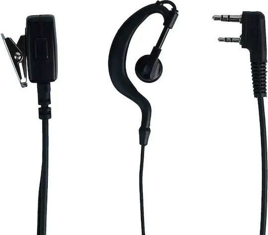 Professional Handsfree Long Spiral Earpiece Ptt Lapel 2 Pin Two-Way Radios Transceivers Baofeng-original 4pcs Tc-405