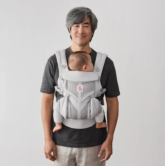 Ergobaby Κλασικός Μάρσιπος Omni 360 Air Mesh Pearl Grey με Μέγιστο Βάρος 20kg