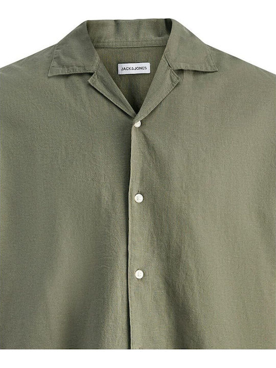Kurzärmeliges Herrenhemd Khaki