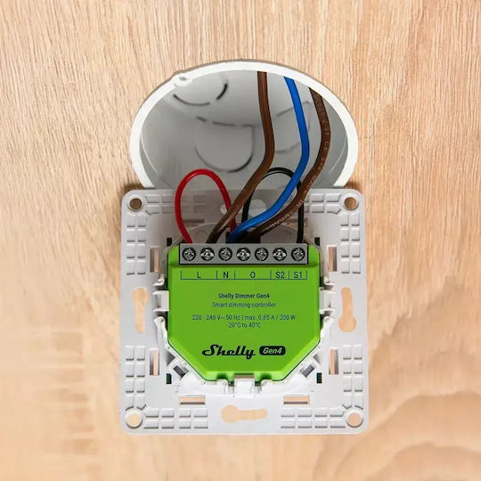Shelly Gen4 Интелигентен Превключвател Димер ZigBee (Без Неутрален)