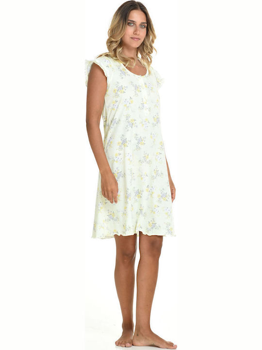 Zen by Daisy Sommerliches Damen-Nachthemd Gelb 87764-Gelb Zen by Daisy Sommerliches Damen-Nachthemd Gelb 87764-Gelb