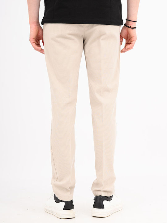 Fourten Industry Herrenhosen Chinos Cremfarben Fourten Industry Herrenhosen Chinos Cremfarben