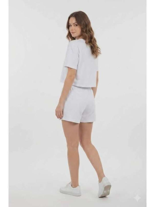 Women's Set with Shorts White