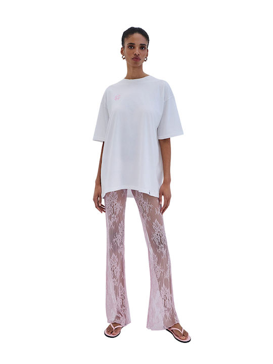 Γυναικείο Υφασμάτινο Παντελόνι Baby Pink