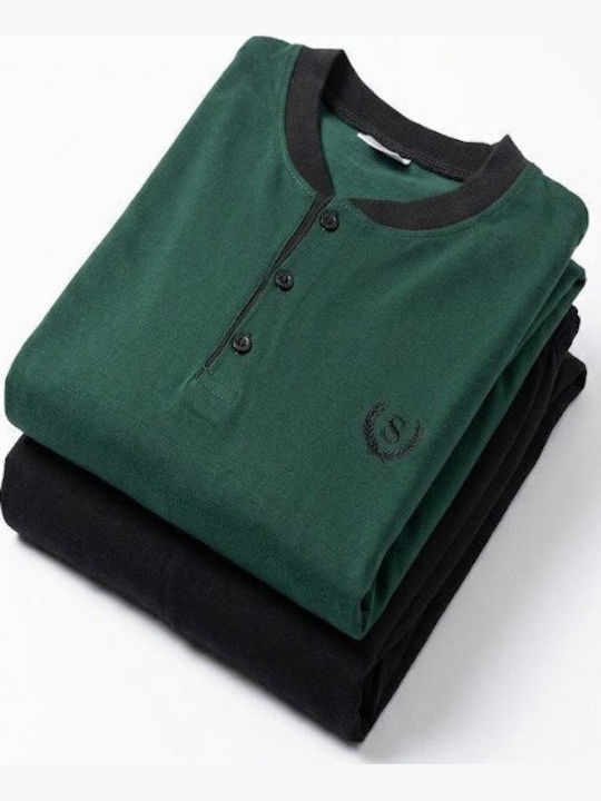 Soccus Winter Men's Cotton Pyjama Green