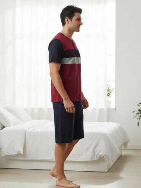 Rimoli Summer Men's Pyjama Burgundy