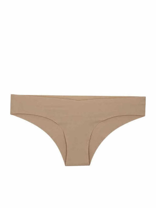 Damen-Slips 3er Pack Nahtlos Beiges