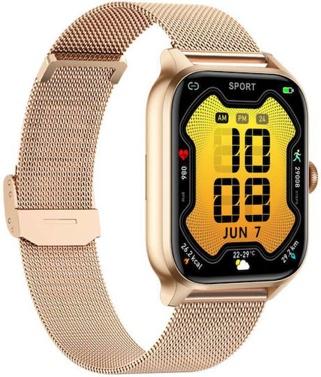 Eko Lumos Smartwatch mit Herzfrequenzsensoren (Gold)