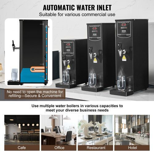 Vevor Professioneller Buffet Wasserkocher mit Gewicht 50lt 1.5kW