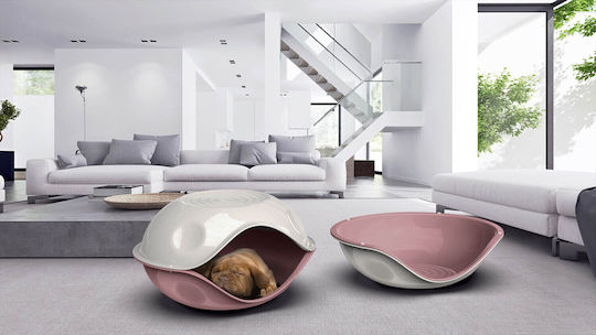 Cave Cat Dog Pink Covered Bed 57x48xh32cm