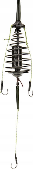 Set Coș Pescuit La Feeder Grunt 3 Cârlige Crap Plătică Amur 70g