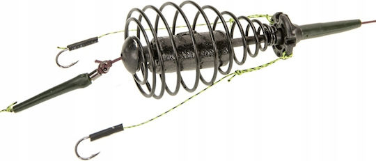 Set Coș Pescuit La Feeder Grunt 3 Cârlige Crap Plătică Amur 70g