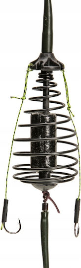 Set Coș Pescuit La Feeder Grunt 3 Cârlige Crap Plătică Amur 70g