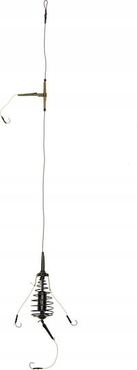 Set Coș Pescuit La Feeder Grunt 3 Cârlige Crap Plătică Amur 70g