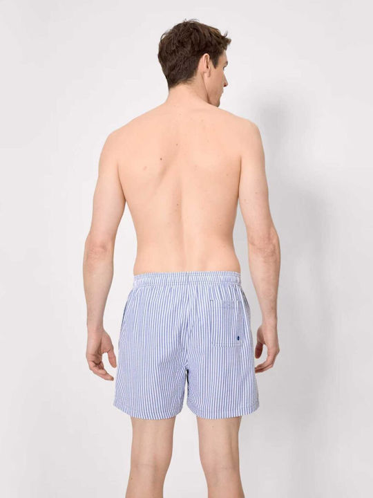 Men's Swimwear Shorts Navy Blue Striped