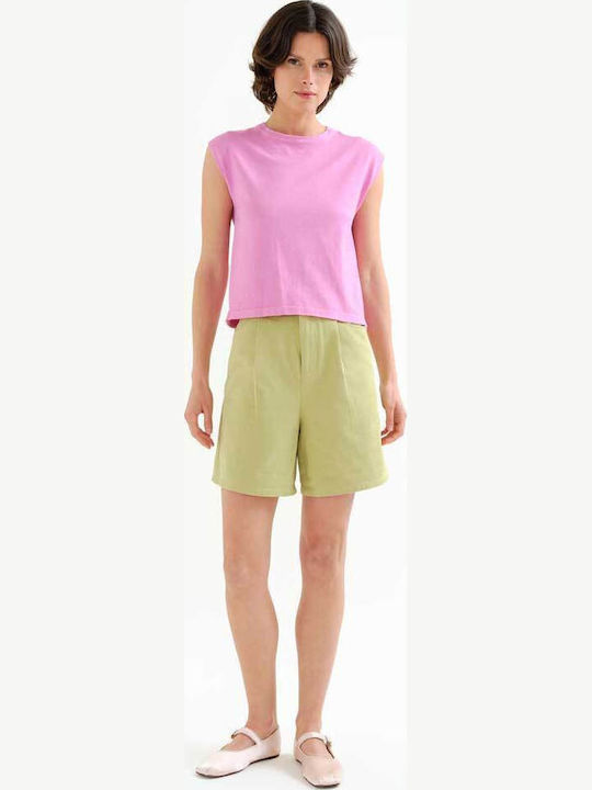 Women's High Waist Shorts Green
