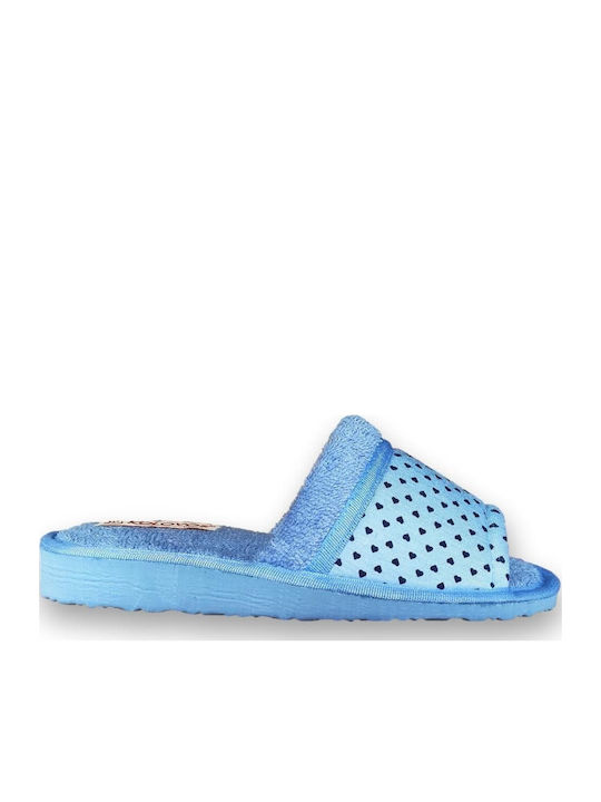 Terry Winter Women's Slippers Light Blue