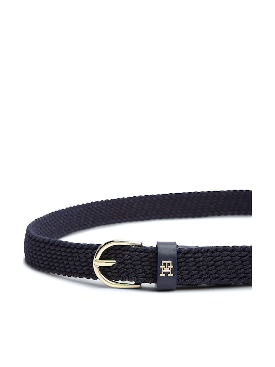 Elastic Women's Belt Blue