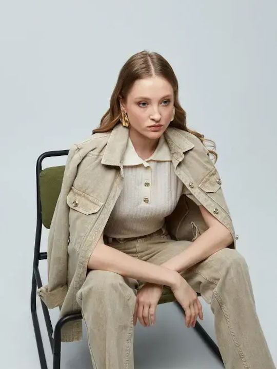 Sarah Lawrence Women's Beige Blazer