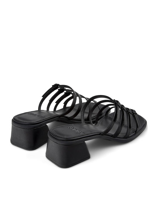 Leather Women's Sandals Black