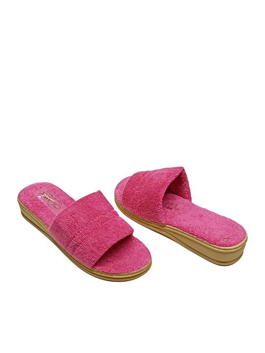 Fame Terry Damen Hausschuhe Fuchsie