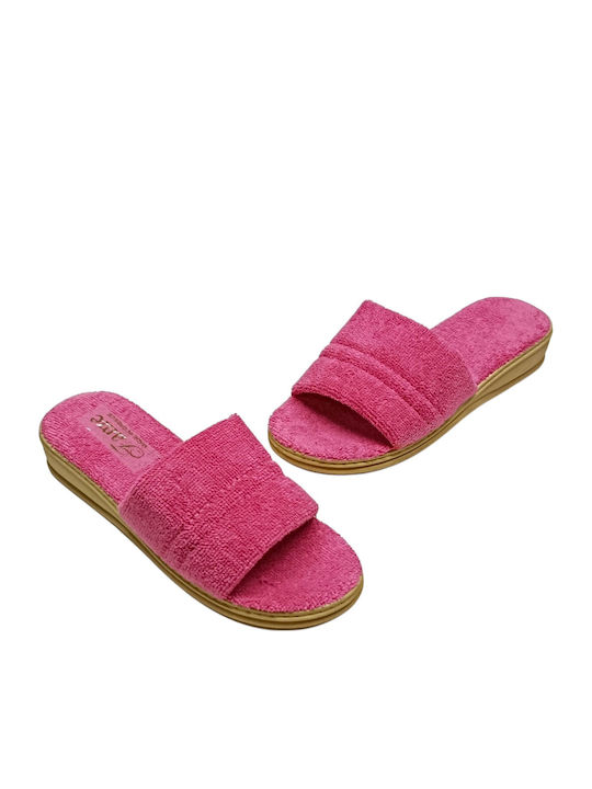 Fame Terry Damen Hausschuhe Fuchsie