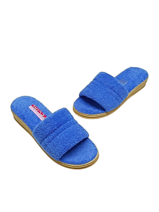 Terry Winter Women's Slippers Light Blue