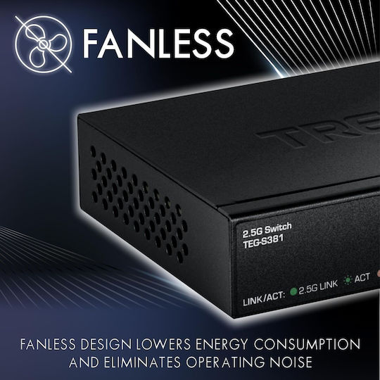 Trendnet TEG-S381 L2 Switch με 8 Θύρες Gigabit (1Gbps) Ethernet