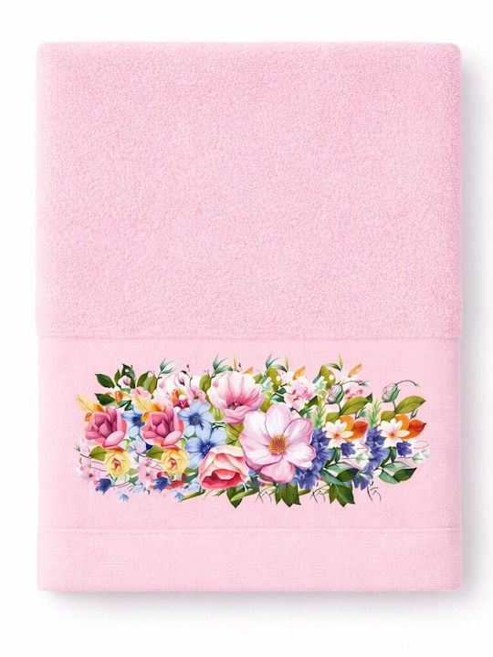 Astron Italy Πετσέτα Σώματος Rosie 70x140εκ. Dusty Rose Βάρους 500gr/m²