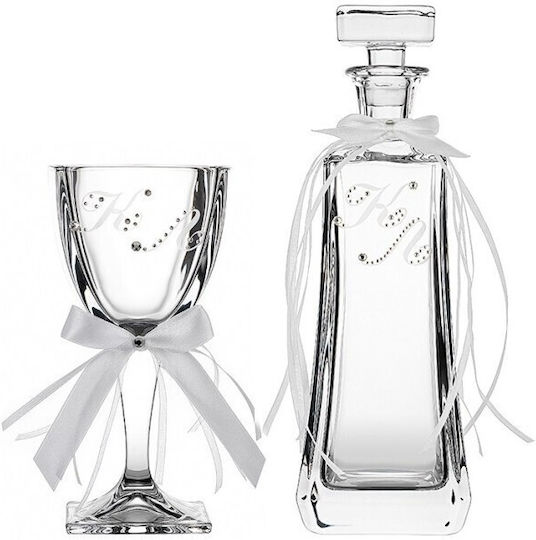 Verorama Verorama Dekanter Hochzeit aus Kristall Weiß